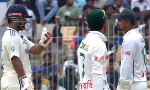 Rishabh Pant and Litandas on the ground with horns; Conversation out on Stump Mic - Video