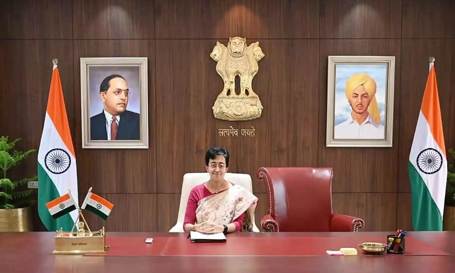 Atishi takes charge as eighth chief minister of Delhi