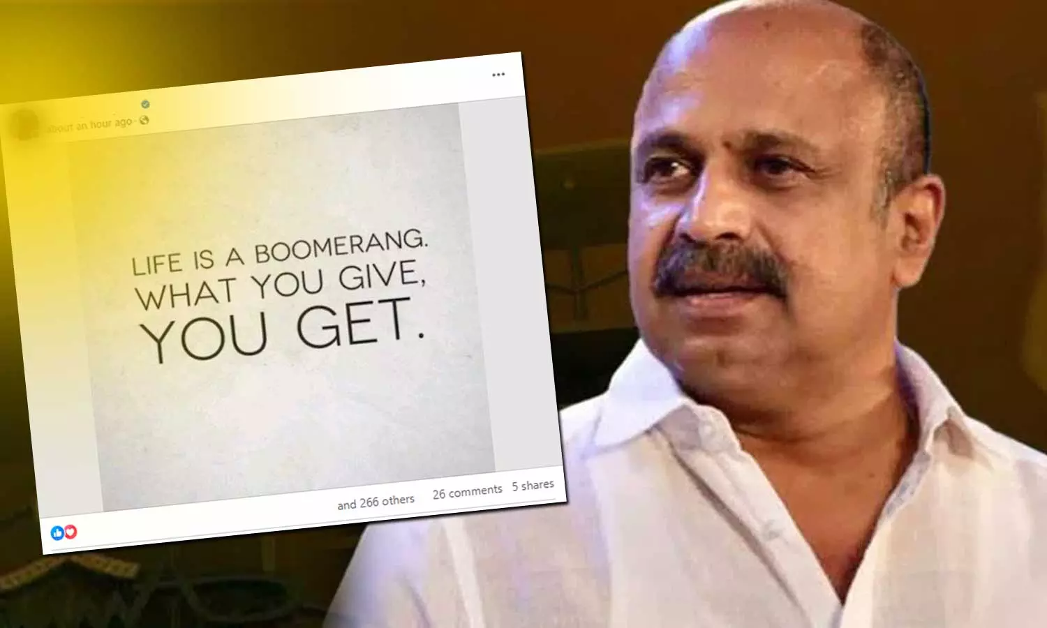 ജീവിതം ഒരു ബൂമറാങ് ആണ്, നിങ്ങൾ ചെയ്തതിനുള്ളത് തിരിച്ചുകിട്ടും; ഫേസ്ബുക്ക് പോസ്റ്റുമായി സിദ്ദിഖിനെതിരെ പരാതി നൽകിയ നടി