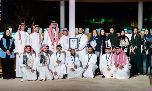 Diriyah Sets Guinness World Record For Largest Display Of AI Assistants On Saudi National Day