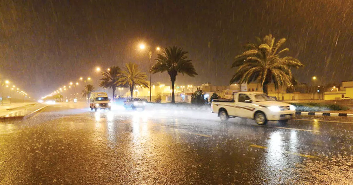 Chance of strong wind and rain in various places in Saudi Arabia