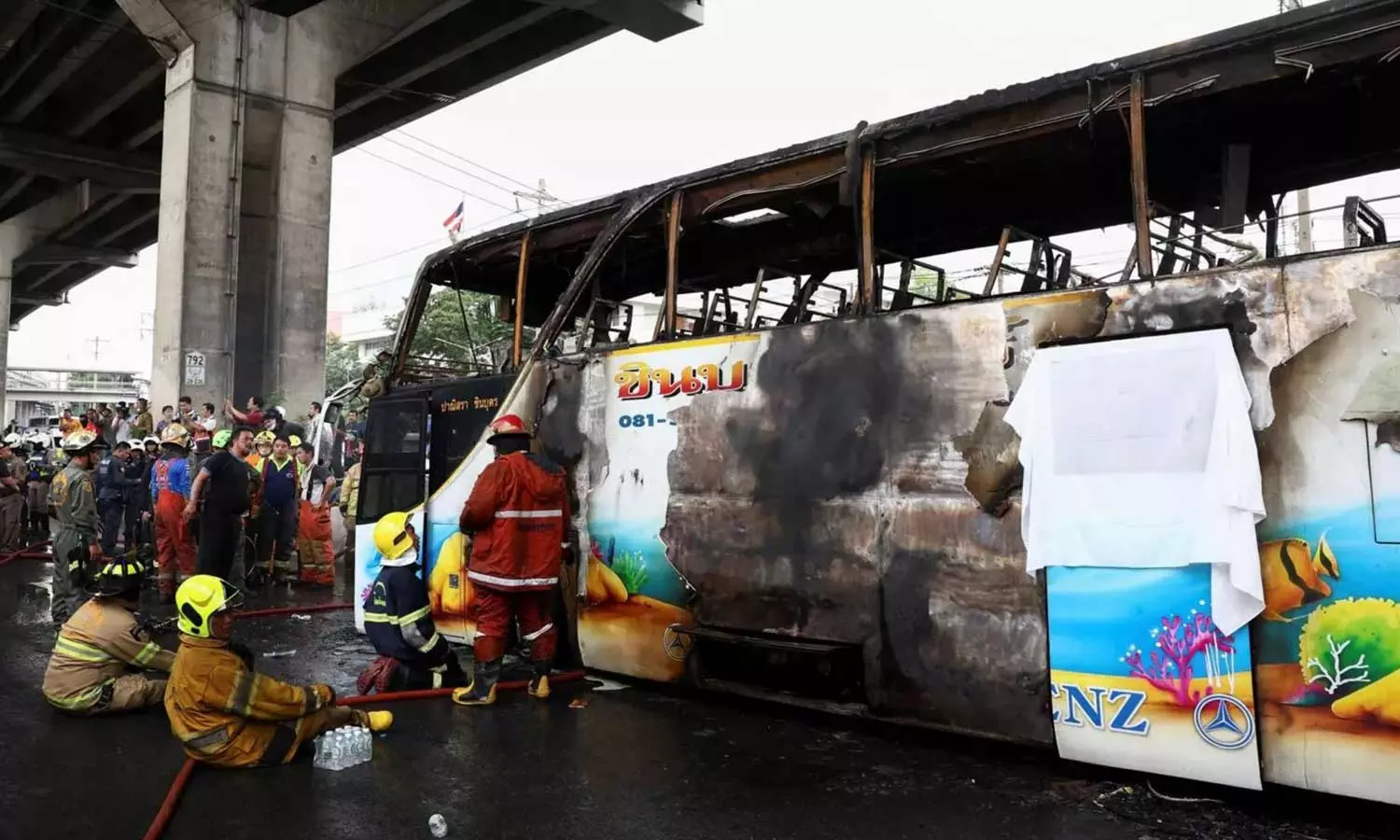 At Least 25 Feared Dead As School Bus Catches Fire In Thailand