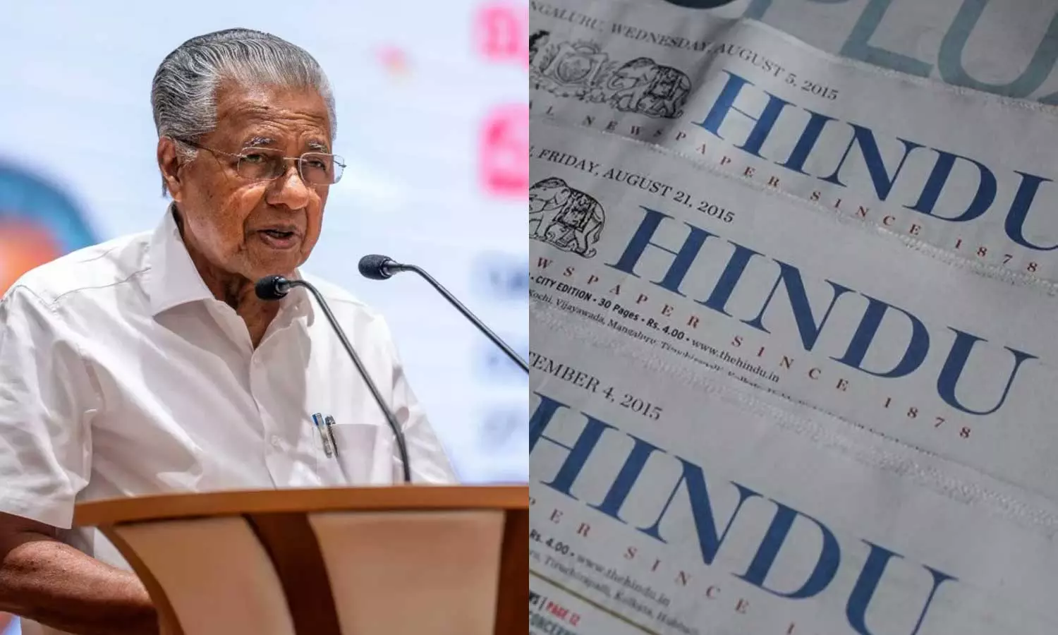 മുഖ്യമന്ത്രിയുടെ അഭിമുഖം: ഖേദം പ്രകടിപ്പിച്ച് ദ ഹിന്ദു പത്രം; മലപ്പുറം പരാമർശം പിആർ ഏജൻസി എഴുതി നൽകിയത് മുഖ്യമന്ത്രിയുടെ അഭിമുഖം: ഖേദം പ്രകടിപ്പിച്ച് ദ ഹിന്ദു പത്രം; മലപ്പുറം പരാമർശം പിആർ ഏജൻസി എഴുതി നൽകിയത്