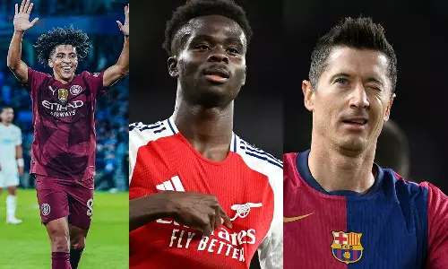 പി.എസ്.ജിയെ രണ്ടടിയില്‍ വീഴ്ത്തി ആഴ്സണല്‍; ഗോള്‍മഴ പെയ്യിച്ച് ബാഴ്സയും സിറ്റിയും ഡോര്‍ട്ട്മുണ്ടും