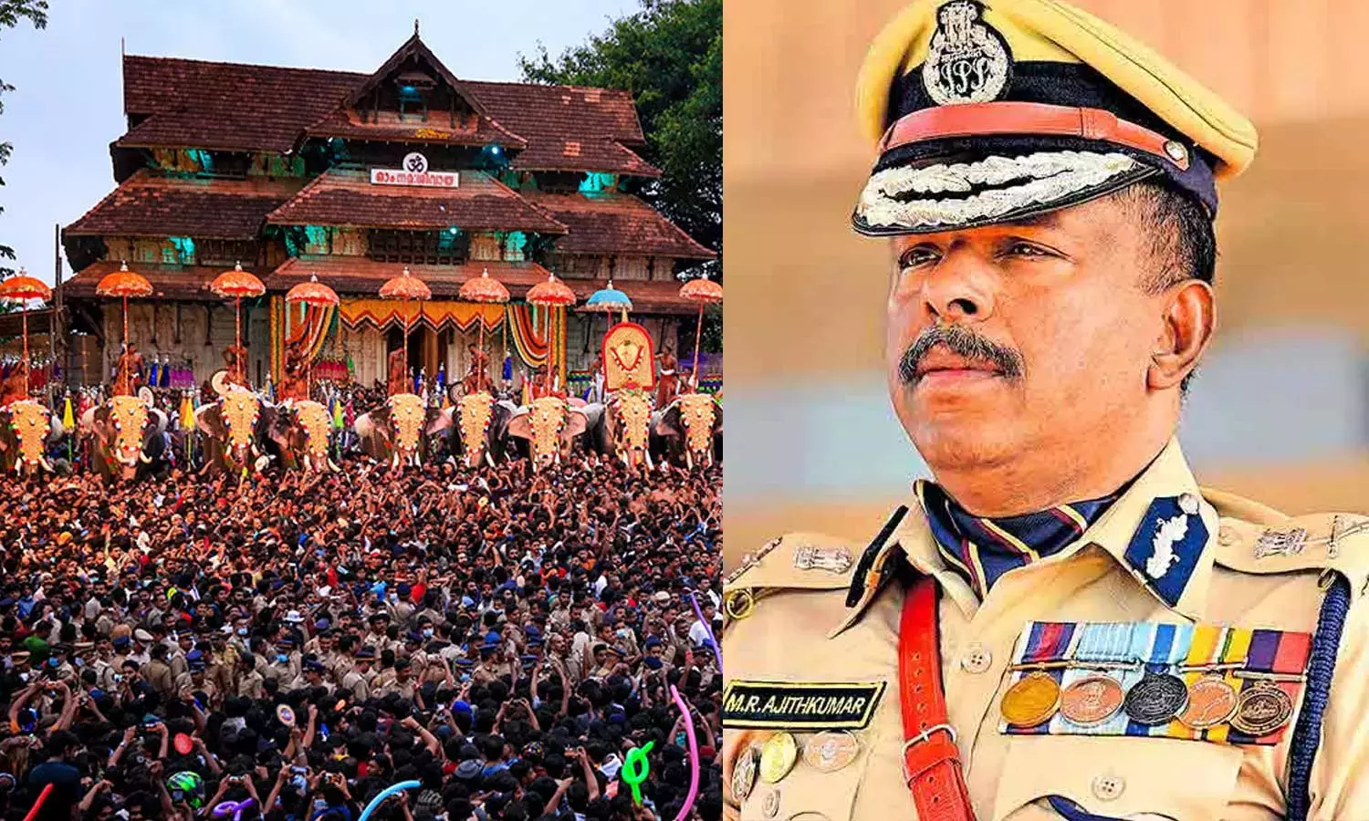 adgp ajith kumar thrissur pooram