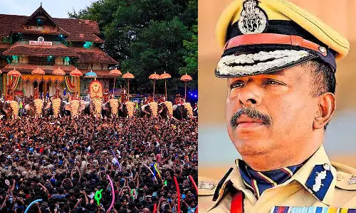 Pooram Disruption; The ADGP was trapped by the DGPs report