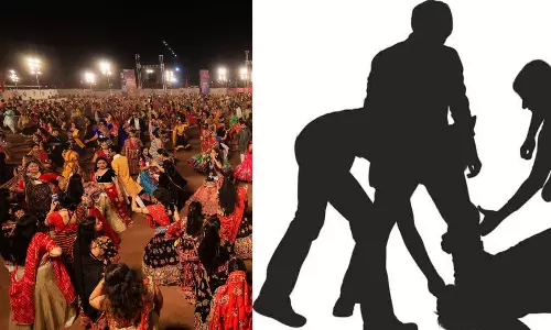 VHP members beat Muslim man for ‘trying to attend’ Navratri celebration, latest news malayalam, നവരാത്രി ആഘോഷത്തിൽ പങ്കെടുത്ത മുസ്‍ലിം യുവാവിന് വിഎച്ച്പി-ബജ്റംഗ്ദൾ പ്രവർത്തകരുടെ ക്രൂരമർദനം