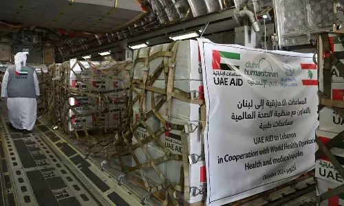 ലബനാന് പിന്തുണ പ്രഖ്യാപിച്ച് യു.എ.ഇ റിലീഫ് ക്യാംപയിന്‍