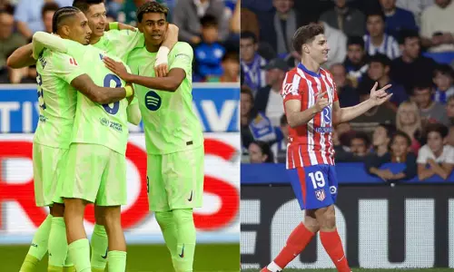 Hat-trick for Lewandowski; A great win for Barca, the first