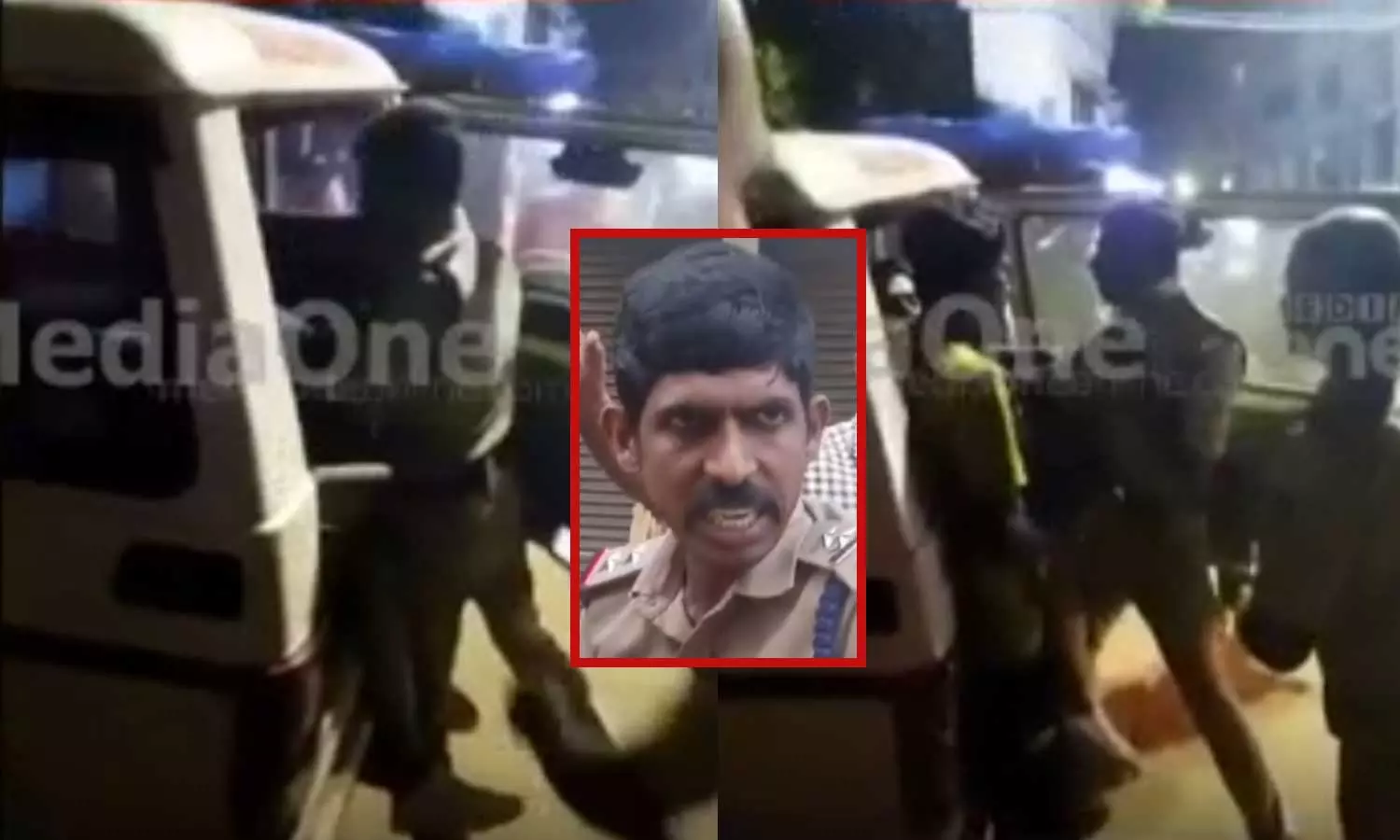 Footage of SI Anoop beating more youths in Kasargode