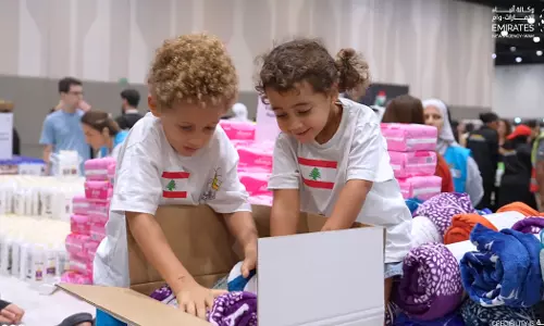 UAE collected 200 tons of aid for Lebanon in one day