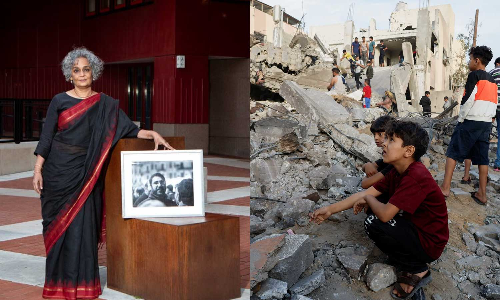 Arundhati Roy Donates PEN Pinter Prize Money to Palestinian Children Arundhati Roy Donates PEN Pinter Prize Money to Palestinian Children