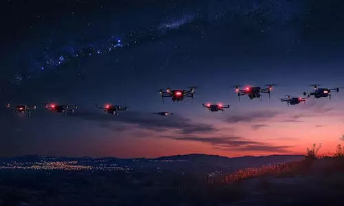 യുഎസ് സൈനിക താവളത്തിന് മുകളിൽ നിഗൂഢമായ ഡ്രോണുകൾ