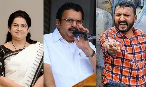 അന്നേ പറഞ്ഞതല്ലേ കരുണാകരന്റെ മകന് അവർ സീറ്റ് കൊടുക്കില്ലെന്ന്, പാലക്കാട് ഒരു ആൺകുട്ടി പോലും ഇല്ലേ മത്സരിപ്പിക്കാൻ?: പത്മജ വേണുഗോപാൽ അന്നേ പറഞ്ഞതല്ലേ കരുണാകരന്റെ മകന് അവർ സീറ്റ് കൊടുക്കില്ലെന്ന്, പാലക്കാട് ഒരു ആൺകുട്ടി പോലും ഇല്ലേ മത്സരിപ്പിക്കാൻ?: പത്മജ വേണുഗോപാൽ