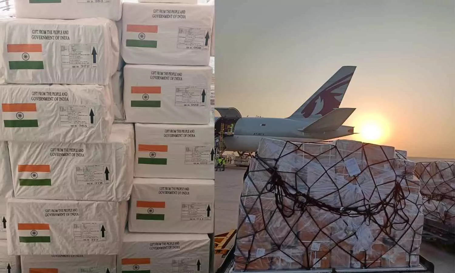 India sends humanitarian aid to Lebanon