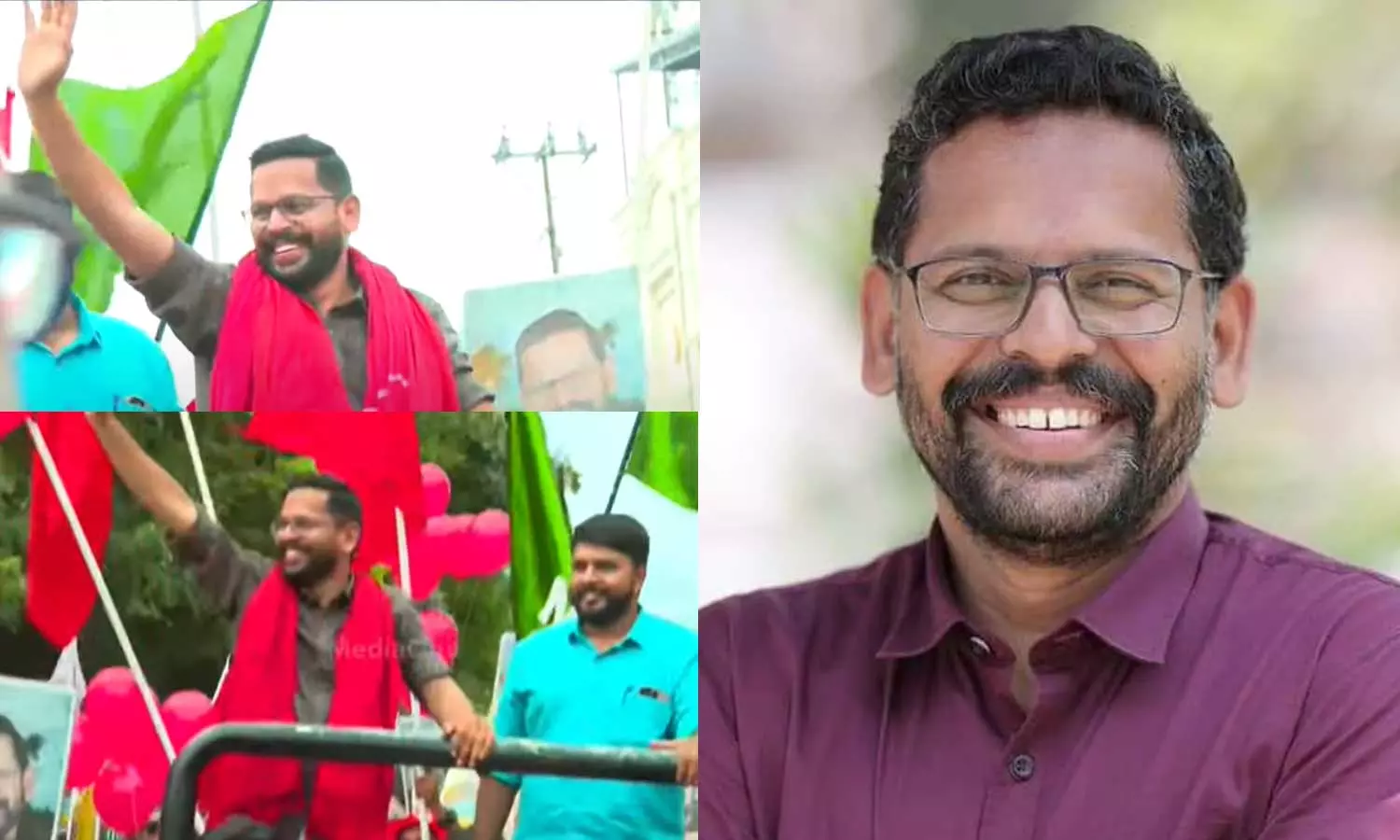 LDF Conducts Road Show And Warm Welcome to Candidate P Sarin in Palakkad LDF Conducts Road Show And Warm Welcome to Candidate P Sarin in Palakkad
