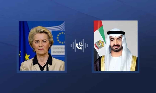 ഗസ്സയിലെ വെടിനിർത്തൽ; യൂറോപ്യൻ യൂണിയൻ മേധാവിയുമായി ചർച്ച നടത്തി യുഎഇ പ്രസിഡണ്ട്