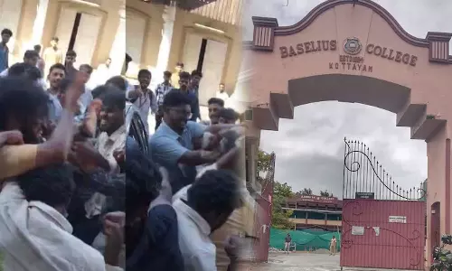 കോട്ടയം ബസേലിയോസ് കോളജിൽ കെഎസ്‍യു നേതാക്കളെ എസ്എഫ്ഐ പ്രവർത്തകര്‍ മര്‍ദിച്ചെന്ന് പരാതി