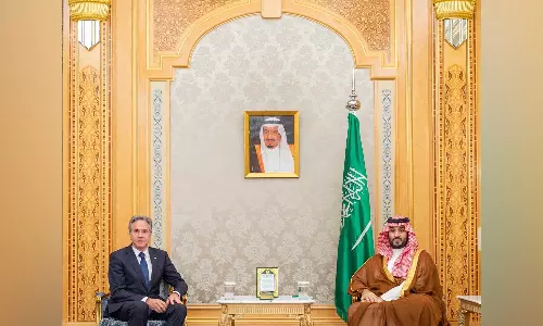 ആന്റണി ബ്ലിങ്കനും സൗദി കിരീടാവവകാശിയും റിയാദിൽ കൂടിക്കാഴ്ച നടത്തി