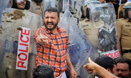 Police Report Against Rahul Mankoottathil On Niyamasabha March Clash Case