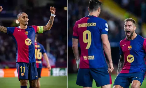 hat-trick for Rafinyak; Barca win 4-1 against Bayern