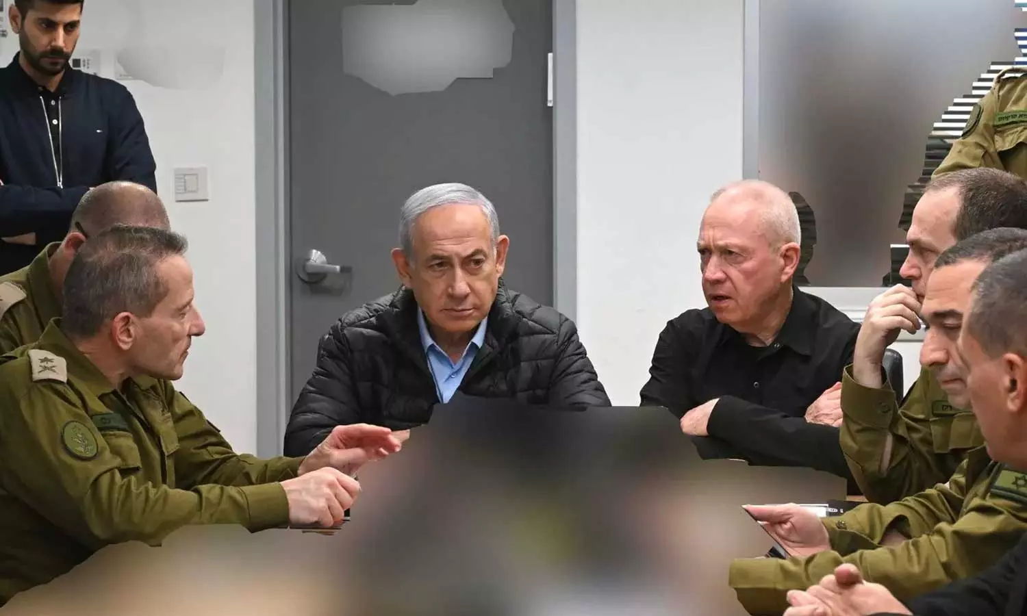Israeli Prime Minister Benjamin Netanyahu and Defence Minister Yoav Gallant stayes in an underground room at the Defence Ministry headquarters in Tel Aviv during Iran attack, Israel-Iran tensions, Iran, Israel, Hamas