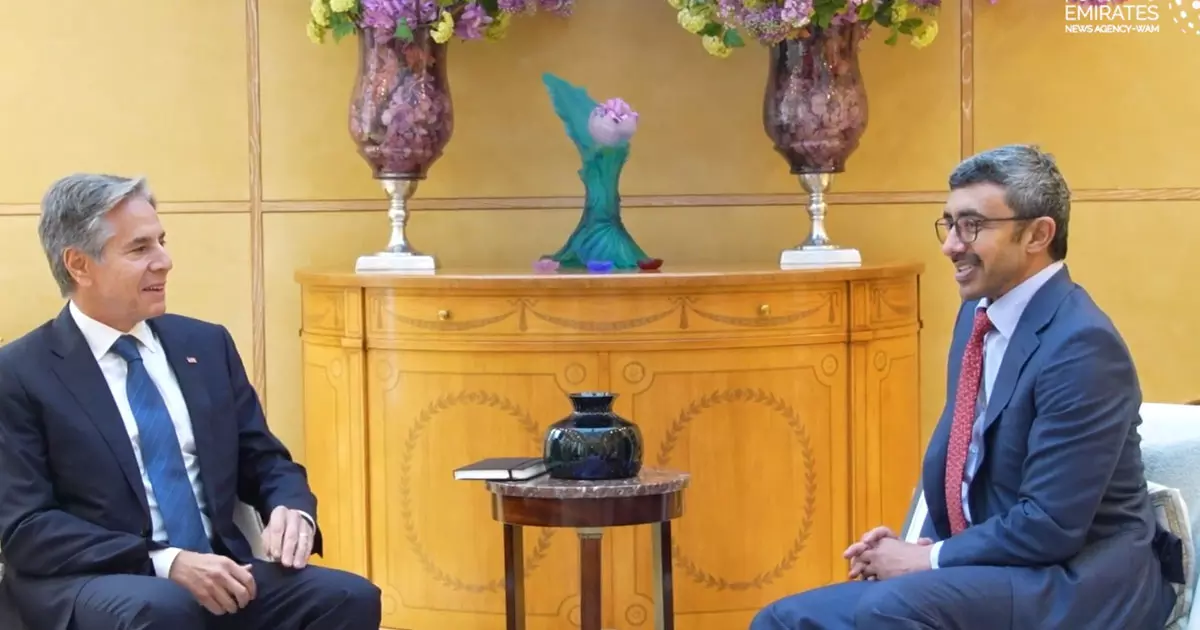 UAE Foreign Minister meets US Secretary of State Antony Blinken