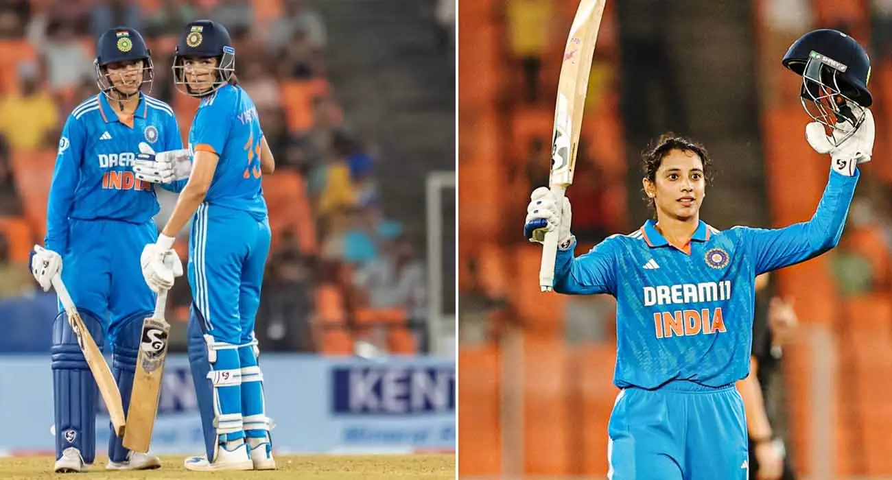 Smriti surpasses Mithali Raj on century; India won the series by 6 wickets against New Zealand Smriti surpasses Mithali Raj on century; India won the series by 6 wickets against New Zealand
