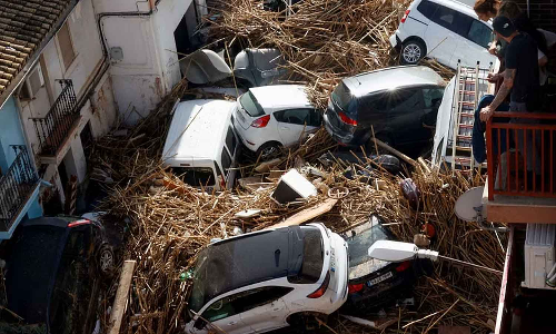 Flash floods in Spain; 140 people are reported to have died