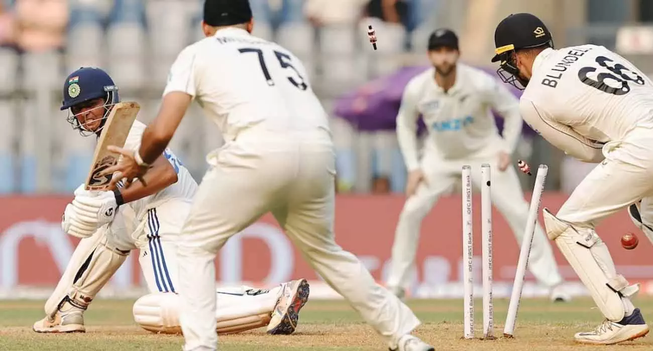 Kohli and Rohit return; India lost by four wickets in the Mumbai Test, 86-4