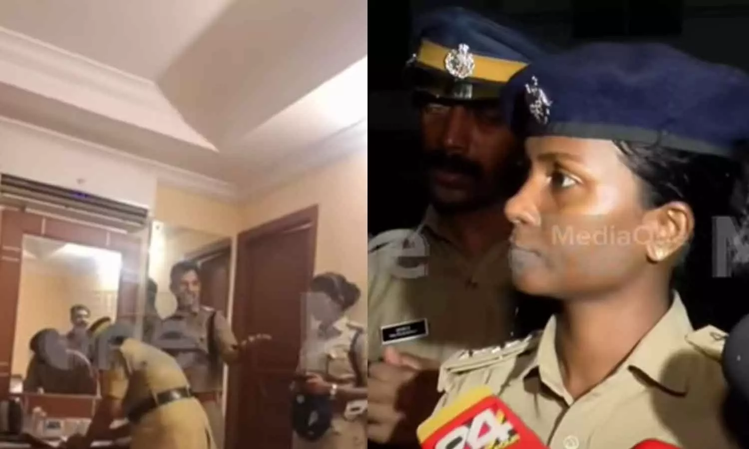 Police raid in congress leaders hotel rooms in Palakkad