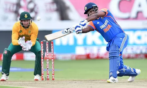 Firecracker century in Durban; Sanju pocketed many records