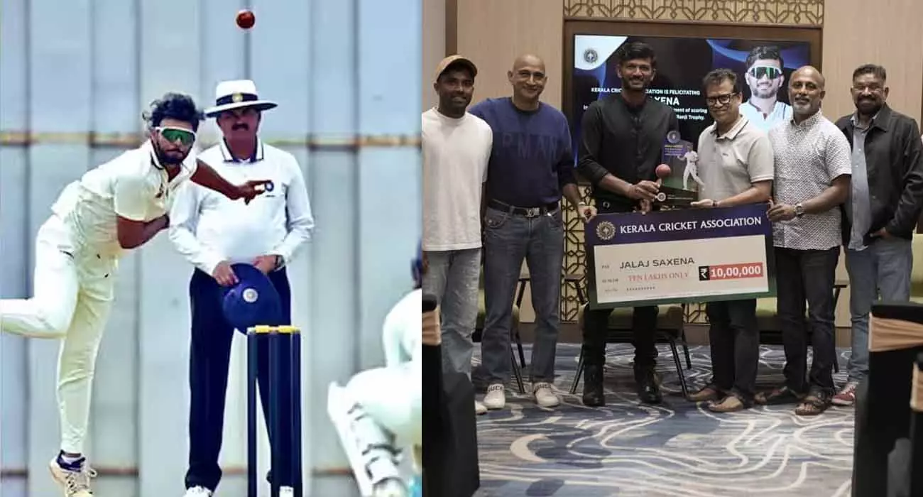 6000 runs and 400 wickets in Ranji Trophy; KCA honors Jalaj Saxena