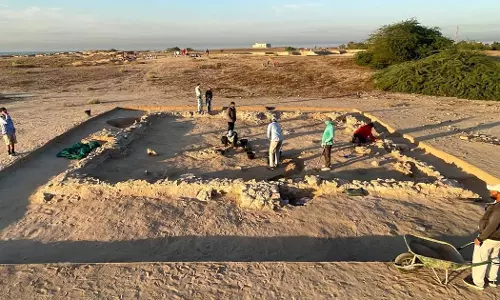 Remains of a 4,000-year-old prayer center have been discovered on Failaka Island in Kuwait Remains of a 4,000-year-old prayer center have been discovered on Failaka Island in Kuwait