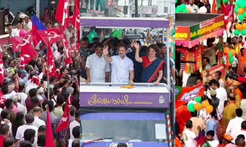 വയനാടും ചേലക്കരയും നാളെ ബൂത്തിൽ; നിശബ്ദ പ്രചാരണം തുടരുന്നു