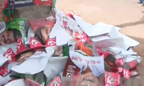 Controversy and chaos over poster hanging in Chelakkara