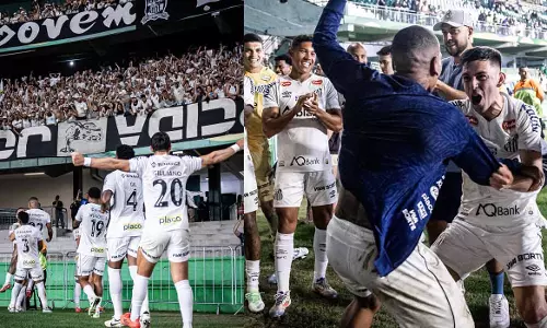 Pele and Neymars former club; Santos return to the first division in Brazil