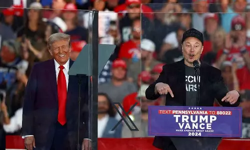 After Trumps victory, there is a huge drop in X