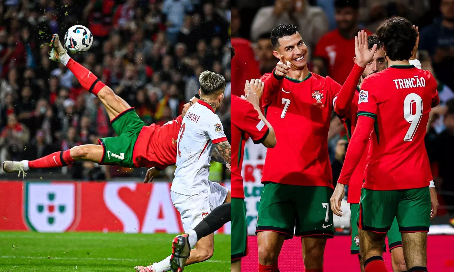 വണ്ടര്‍ഗോളുമായി റോണോ; പോളണ്ടിനെ അഞ്ചടിയില്‍ വീഴ്ത്തി പോര്‍ച്ചുഗല്‍