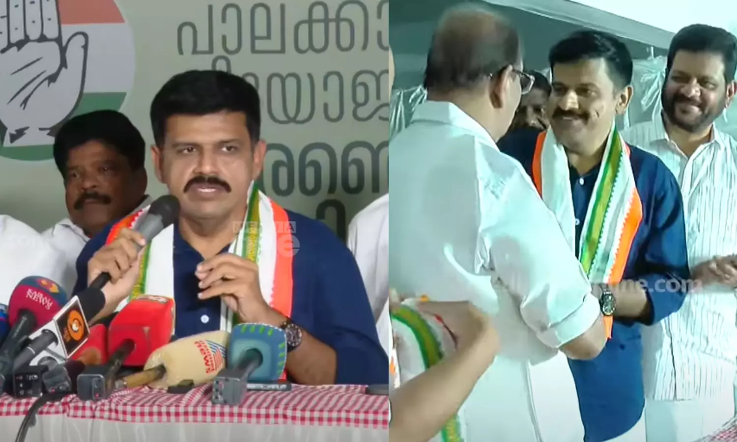 Sandeep Warrier joins Congress, slams BJP and K Surendran