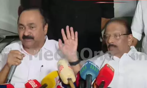 സന്ദീപ് വാര്യർ ക്രിസ്റ്റൽ ക്ലിയറെന്ന സിപിഎം നിലപാട് ഞങ്ങൾ ശരിവെക്കുന്നു - വി.ഡി സതീശൻ