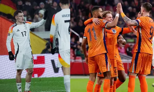 നാഷന്സ് ലീഗില് ഗോള്മഴ; ജര്മനിയും നെതര്ലാന്റ്സും ക്വാര്ട്ടറില് നാഷന്സ് ലീഗില് ഗോള്മഴ; ജര്മനിയും നെതര്ലാന്റ്സും ക്വാര്ട്ടറില്