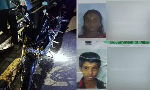 തൃപ്പൂണിത്തുറ മാത്തൂർ പാലത്തിൽ ബൈക്ക് അപകടത്തിൽ പെട്ട് രണ്ട് മരണം