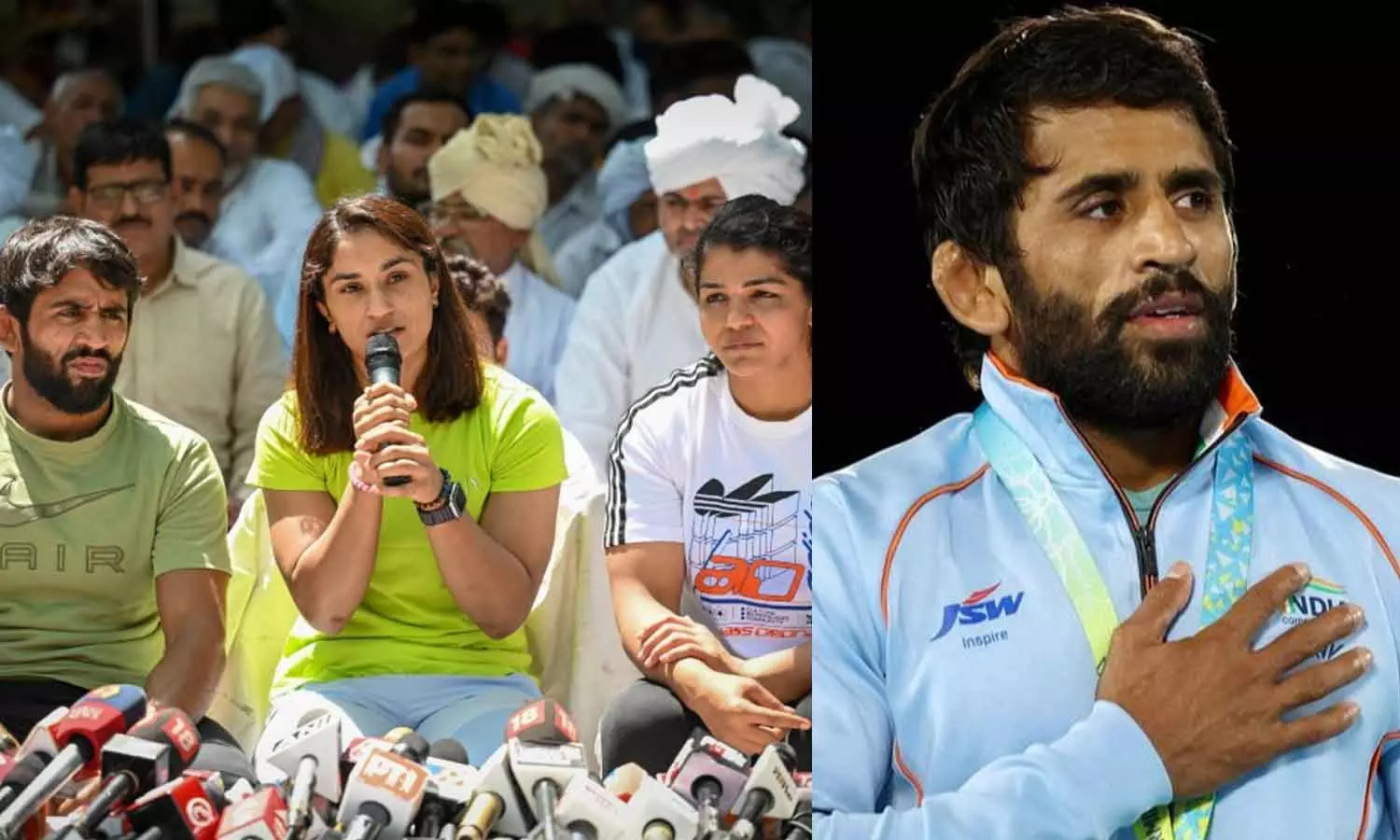 ബിജെപിയില്‍ ചേര്‍ന്നാല്‍ വിലക്ക് നീങ്ങും, സർക്കാർ പകപോക്കുകയാണ്; രൂക്ഷവിമര്‍ശനവുമായി ബജ്‌റംഗ് പുനിയ