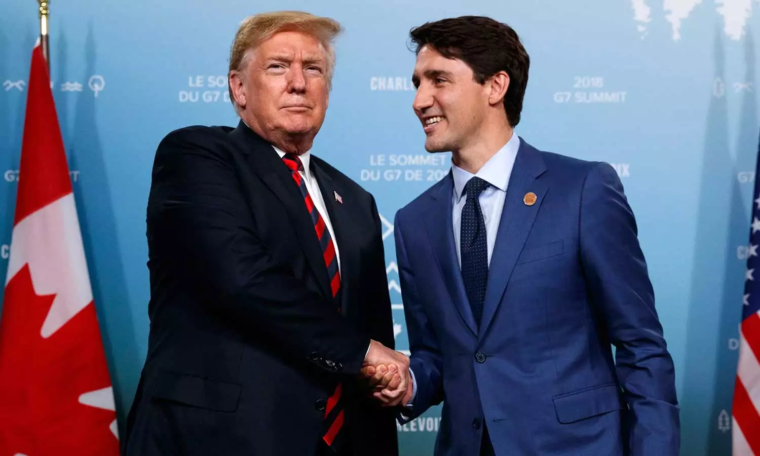 Donald Trump suggests Canada become 51st US state after Justine Trudeau said 25% tariff would kill their economy, Canada to become American state, Donald Trump Justin Trudeau Mar-a-Lago dinner,