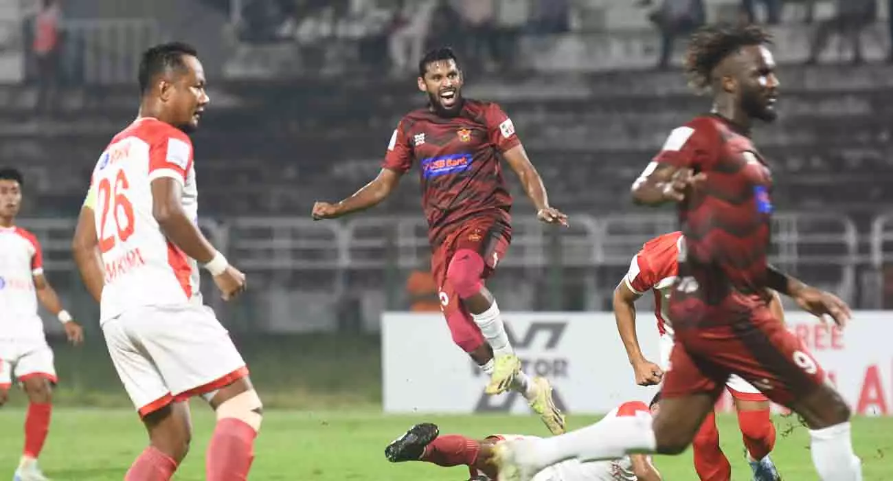 Aizawl tied Gokulam at home in I-League; 1-1