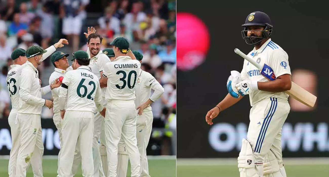 Six wickets for Mitchell Starc; India lost ground in Adelaide, all out for 180 Six wickets for Mitchell Starc; India lost ground in Adelaide, all out for 180