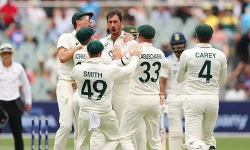 Jaiswal out on Starcs first ball; A shocking start for India in the Adelaide Test