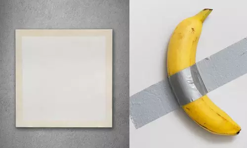 ലേലത്തിൽ കോടികൾ നേടിയ വാഴപ്പഴത്തിന്റെ റെക്കോർഡ് തകർക്കാൻ ബ്ലാങ്ക് കാൻവാസ്