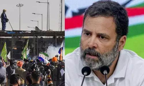 Rahul Gandhi condemns use of tear gas on farmers